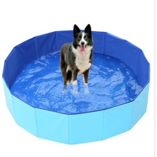 Foldable Dog Pool Swimming Pool Pet Bath Swimming Tub Bathtub Collapsible Bathing Pool