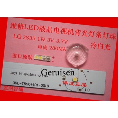 60PCS 3528 2835 SMD LED Repair Beads 1W FOR LG Cold White 100LM For TV/LCD Backlight