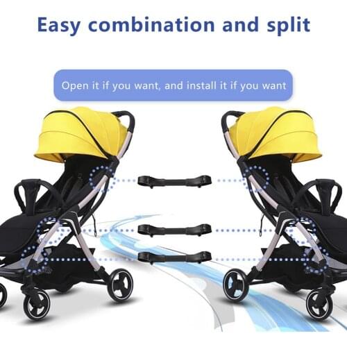 Universal Stroller Accessories 3pcs Coupler For Prams Adapter Make 2 Carriages Into Twin Pushchair Fit For All Stroller