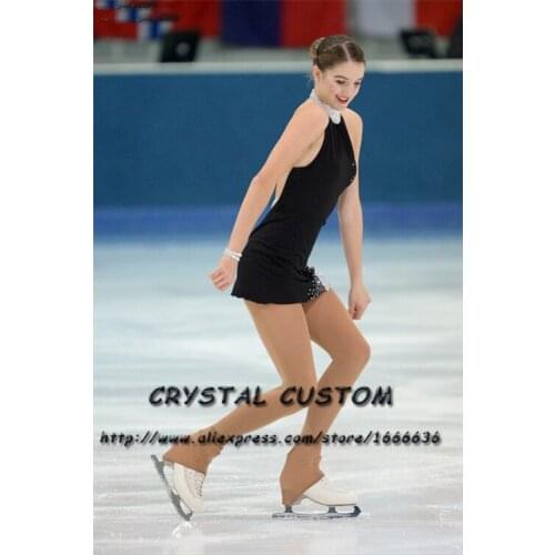 Hot Sales Girls Figure Skating Dresses Fashion New Brand Competition Children Ice Figure Skating Dresses Crystal DR3780