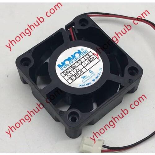 NONOISE G4015M12D DC 12V 0.130A 40X40X15mm 2-wire Server Cooling Fan
