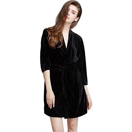 2017 Autumn winter Keep warm Thicker loose Pyjamas Female Robes sleepskirts Sleepwear nightwear nightgown home clothes for wome