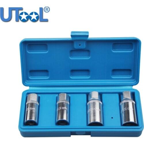 4 pc Metric Stud Puller Socket Set Broken Extractor