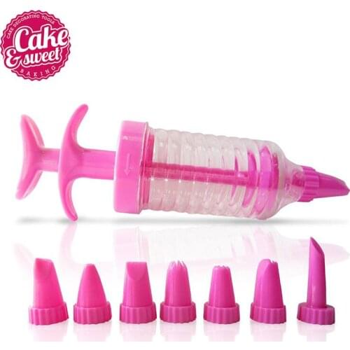 8Pcs Nozzles Plastic Icing Piping Cream Syringe Tips Set for Cake Decorating Cooking Tool Kitchen Accosseries Baking Tool