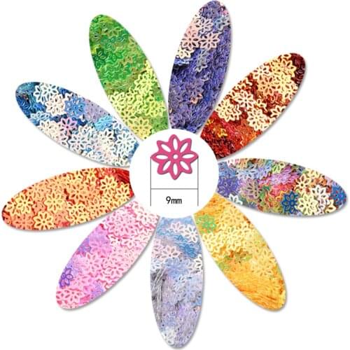 9mm Octagonal Shape PVC Bulk Sequins Embroidery Crafts Sewing Clothing Dress Shoes Hat Accessories DIY Decoration