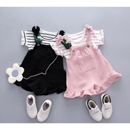 BibiCola Summer Girl Clothes Set Children Fashion Tops+Shorts 2PCS Tracksuit For Girls Kids Birthdys Clothing Suit Outfits