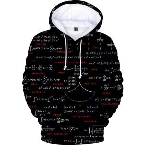 Home Hoodies Tracksuit Men Mathematics 3d Men Womens Streetwear Sudadera Autum Hoodies Boys Girls Hip Hop Sweatshirt Men Tops