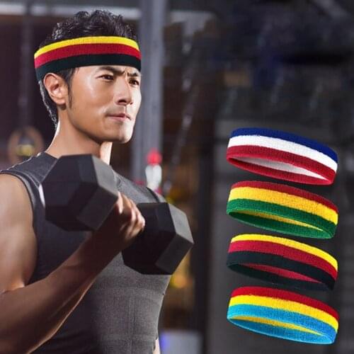 Breathable Elastic Yoga Hair Bands Head Sweat Bands Fitness Cycling Running Sweatband Sweat Headband Men Women Sweatband