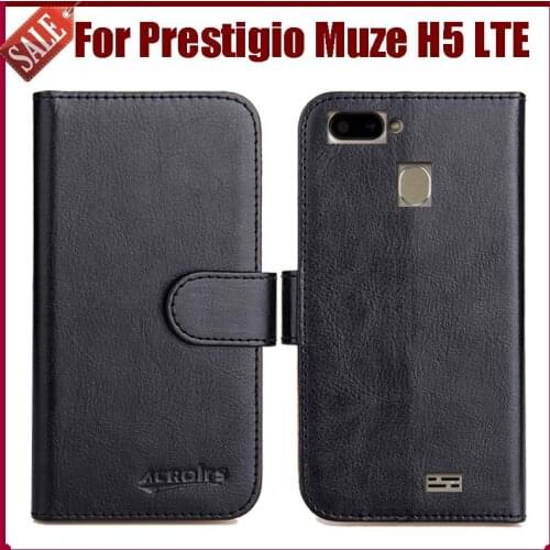 Hot Sale! Prestigio Muze H5 LTE Case New Arrival 6 Colors High Quality Flip Leather Protective Cover Phone Bag