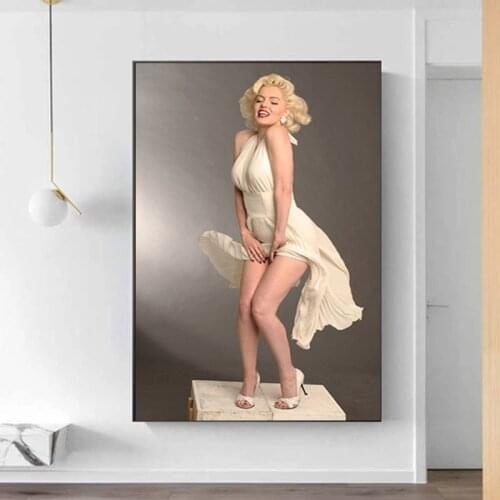 Marilyn Monroe Canvas Painting Sexy Lady Women Posters Wall Art Pictures for Living Room Bedroom Modern Home Cuadros Decor