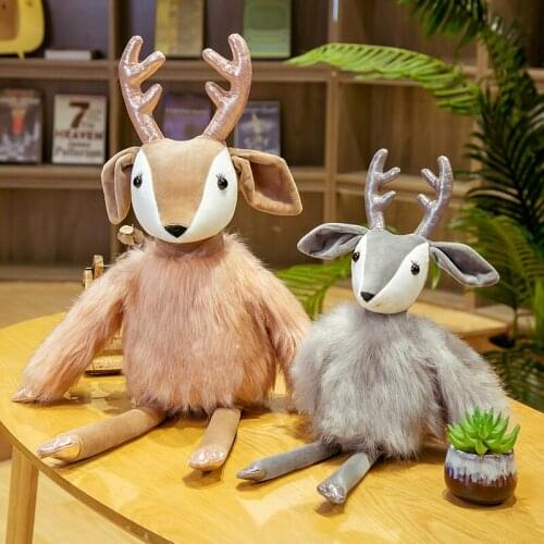 Beautiful Cartoon Deer Plush Toys Animal Doll Home Decoration Girl Gift Birthday Holiday Gifts