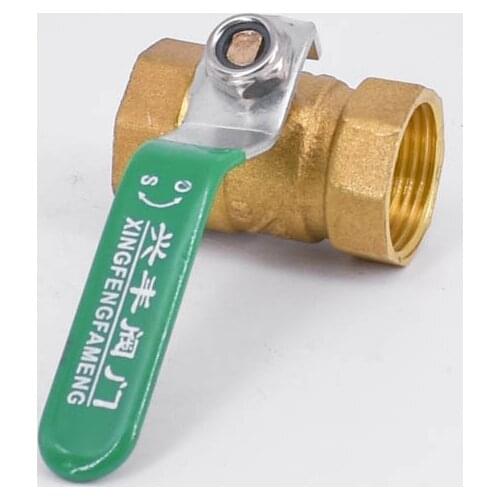 DN20 3/4" BSP Female Small-Body Brass Ball Valve Water Gas With Handle