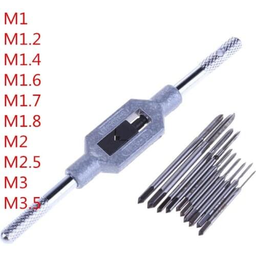 M1~ M3.5 Watch Mini Tap Drill Bit Metric Thread Set Screw Tapping Wire Threading Tool