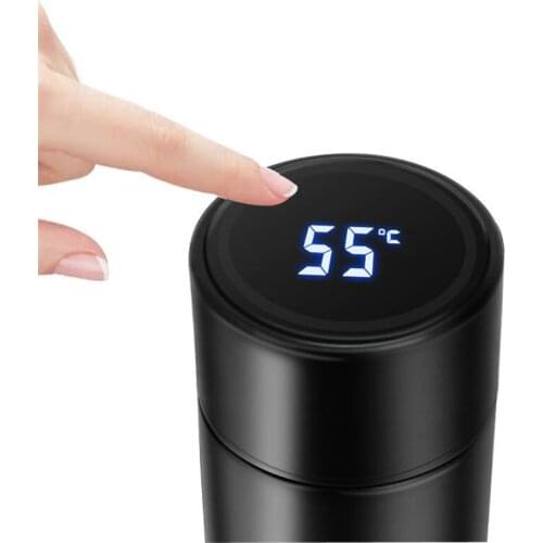 New Fashion Smart Mug Temperature Display Stainless Steel Water Thermal Bottle With LCD Touch Screen Waterproof gift Cup