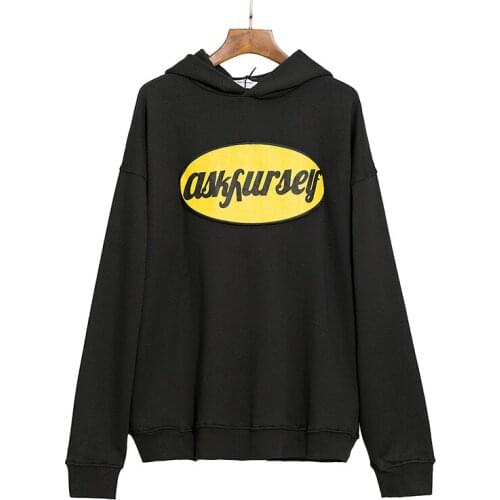 New High 2021 Men Luxury classic ASKYURSELF Hoodies Hoody hooded Sweatshirts velvet Cotton Drake Thicken Fleece #063