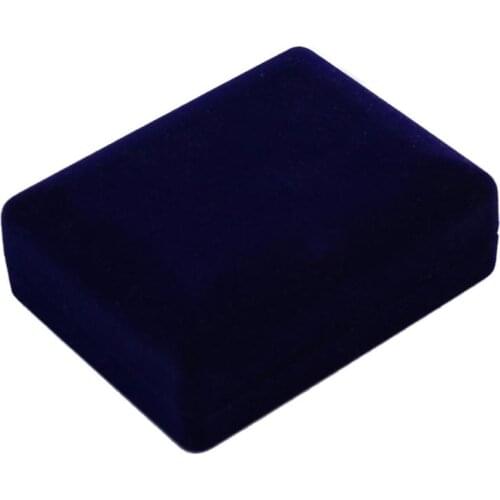 Wholesale Jewelry Gift Boxes Vintage Velvet Plastic Blue Box Ring Bracelet Necklace Packaging Display Women Jewelry Gift