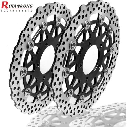 Motorcycle Front Brake Disc Rotor FOR KAWASAKI ZX-14R ZZR1400 GTR1400 2006-2014 motorbike brake disc 2 pcs ZX14R ZZR GTR 1400