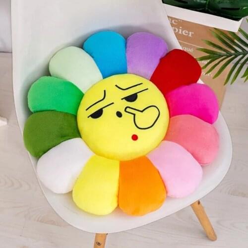 Sunflower Cute Seat Cushion Thicken Tatami Dining Chair Cushions Solid Color Home Decorative Sitting Sofa Pillows