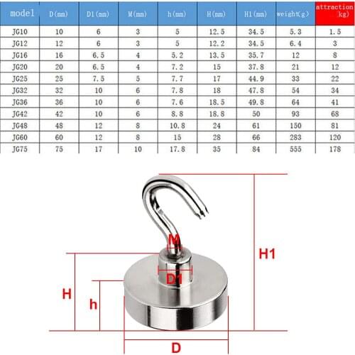 Strong Magnetic Hook Mini Heavy Duty Hanger Durable For Home Kitchen Refrigerator C66