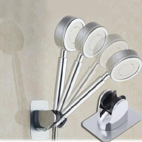 Head Holder Adjustable No Drilling Bracket Mount Shower Hand Attachable Sticker