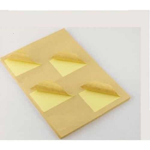 50 Sheet Die-cut Square Sticker A4 Craft Printer Paper Self Adhesive Label For Laser Inkjet Printer Matte Surface