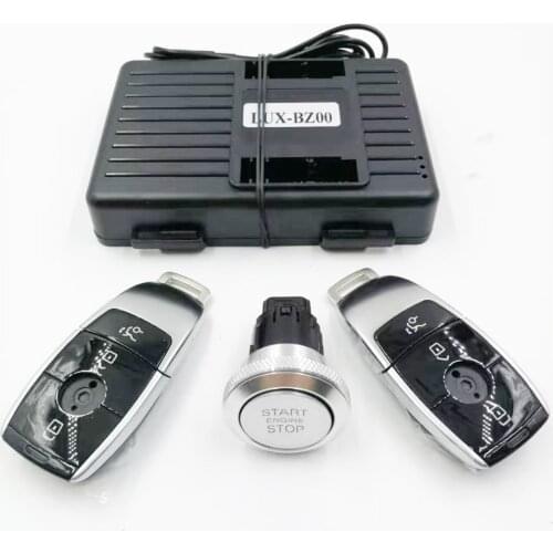 Car Push Start Stop System Semote Starter System and Keyless Entry System for Mercedes Benz G Class 13-18 with New Remote Key