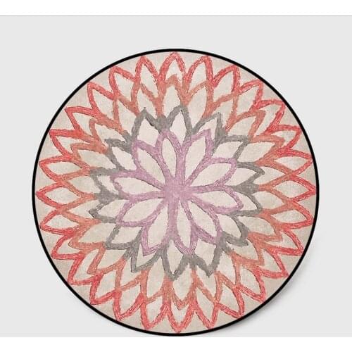 Nordic style Geometric Round Carpets For Living Room Decor Rug Child/Baby Bedroom Computer Chair Floor Mat Rugs Cloakroom