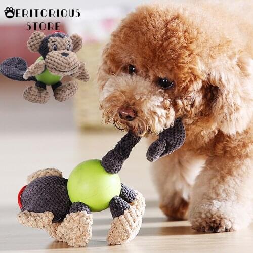 Dog Toys Squeaky Corduroy Toys Animal Shape Plush Squeaking Products Bite Resistant Puzzle Interactive Molar Toy Pet Accessories