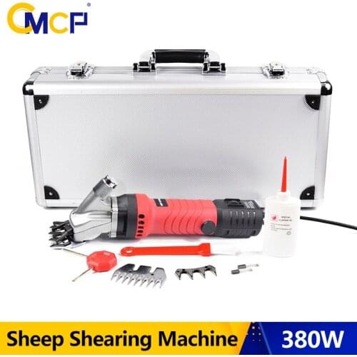 110V/220V 380W Sheep Shearing Machine With 1 Set 13T Sheep Clipper Blades Electric Wool Shears Sheep Machines In Aluminum Box