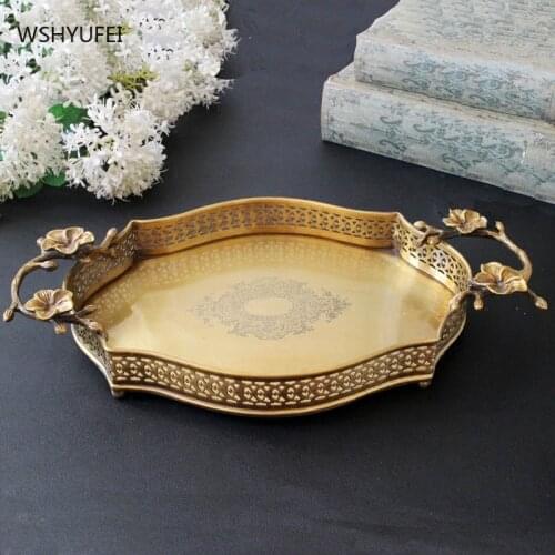 WSQYUFEI Food plate Snack fruit Confectionery buffet Living room home coffee table wedding materials Home furnishings