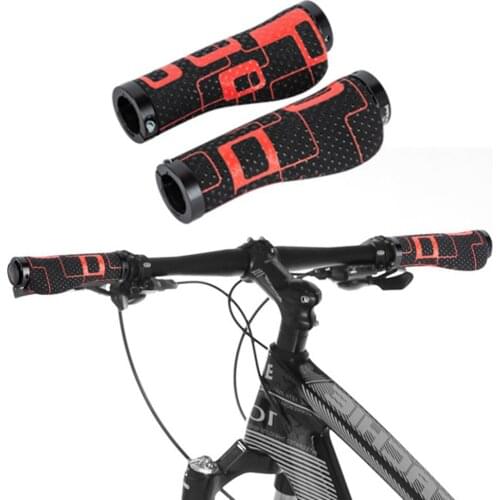 1 Pair Bicycle Handlebar Cover Grips Soft Anti-Skid Cycling Bike Grips MTB Mountain Road Bike Lock on Handle End Grips
