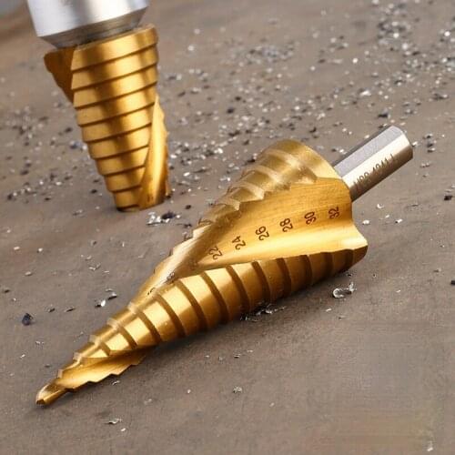1PCs Ladder Drilling Power Tools Metal High Speed Steel Wood Hole Cutter Cone Drill Stainless Steel Metal Special Tapper