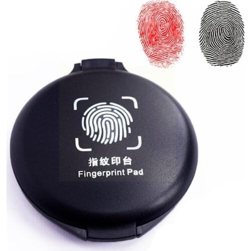 1PC Fingerprint Ink Pad Thumbprint Ink Pad For Notary Fingerprint Id Security Identification Cards Supplies Fingerprint Kit M9X3