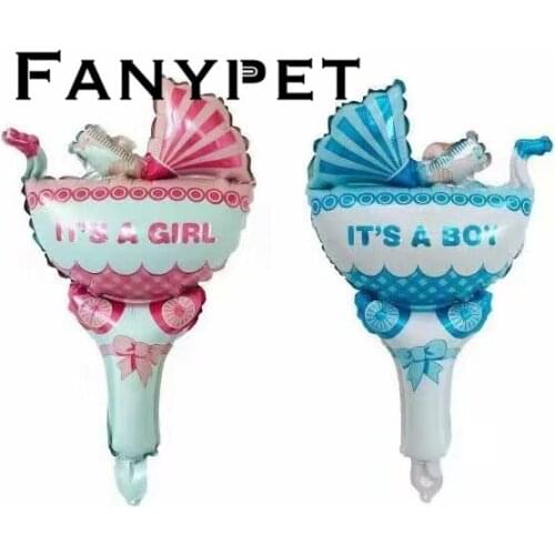 10pcs cherring stick hand car stroller aluminum balloons foil balloons cute baby birthday party decoration balloon wholesale