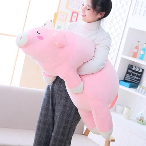 30/40/60cm Cute Soft Down Cotton Pig Plush Doll Stuffed Pink Pig Doll Baby Software Pillow Gift for Girlfriend Christmas Gift