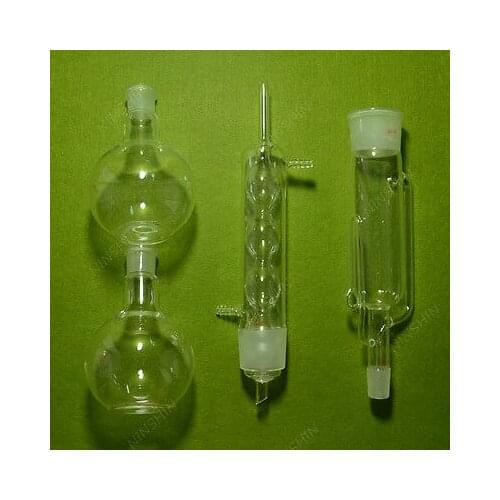 500ml Soxhlet Extractor,condenser,Pumping Tube and Flat Flask with Joint