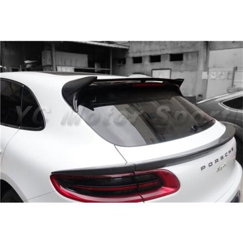 Car Accessories Carbon Fiber Rear Spoiler Wing 3pcs Fit For 2014-2016 Macan Rear Wing Trunk Spoiler Car-styling