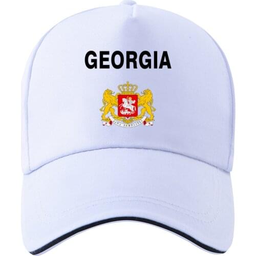 GEORGIA youth hat diy free custom made name number geo cap nation flag ge print georgian country photo logos baseball cap