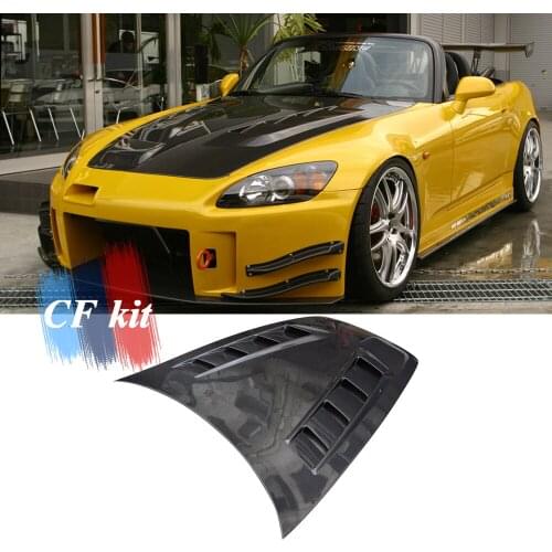 CF Kit Car Hood Carbon Fiber/FRP Front Bonnet Cover For Honda S2000 Body Kit Car Styling