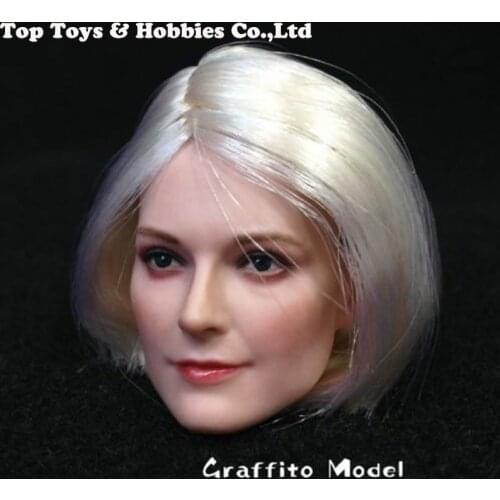 D-OO1 1/6 Scale Female Head Sculpt Beautiful Head Carving Model For 12" Collectible Action Figure Toys Accessories