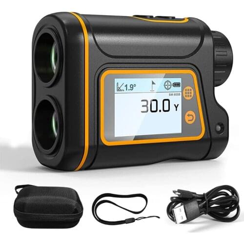 JCJX Telescope Laser Range Finder Digital Distance Meter Hunting Monocular Golf Rangefinder LCD Display Roulette Tape Measure