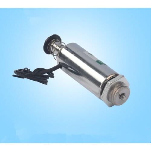 DC12/DC 24V 16mm Pull Type Tubular Solenoid Electromagnet w Spring Return