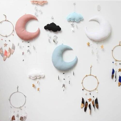 Nordic Style Moon Wall Decoration Hanging Decoration Tent Pendant Room Wall act the role ofing doll photo props Toys