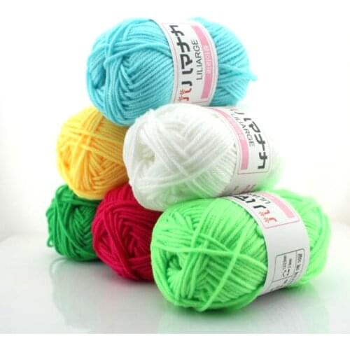 High Quality Warm DIY Milk Cotton Yarn Baby Wool Yarn For Knitting Hand Knitted Yarn Knit Blanket Crochet Yarn 25Grams/pc
