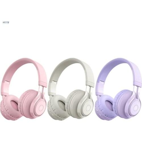 Kids Headphones Blue-tooth Wireless Volume Limited Childrens for Boys Girls M5TB