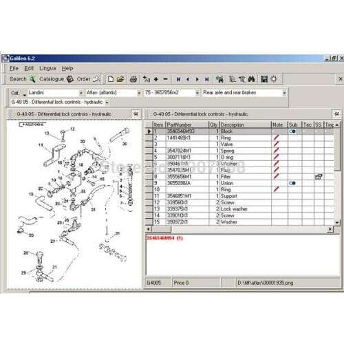 Landini Galileo electronic spare parts 7.4