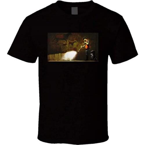 Banksy Graffiti Cleaner T Shirt
