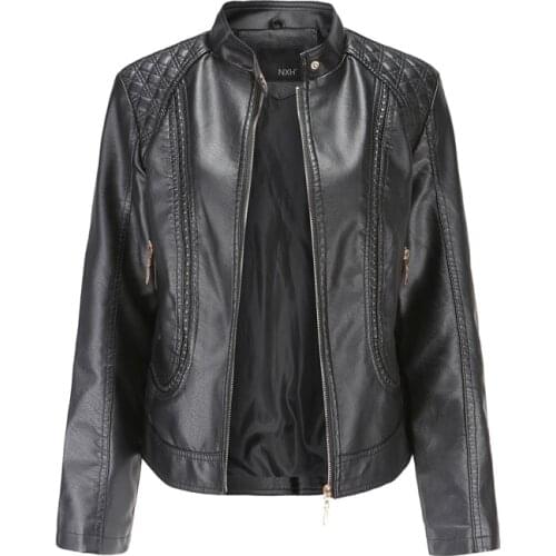 GLWOW Womens Fashion Leather Jackets