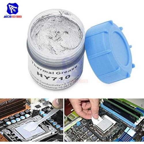 HY710 10g Silver Thermal Conduction Silicone Grease Paste Compound Chipset Cooling for CPU GPU IC LED Chips