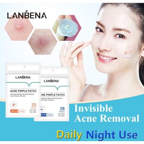 LANBENA Day Night Use Acne Pimple Patch Invisibility Suck Out Acne Stickers Treatment Acne Secretions Blemish Remover Skin Care